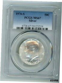 【極美品/品質保証書付】 アンティークコイン コイン 金貨 銀貨 [送料無料] 1976 S SILVER KENNEDY HALF DOLLAR 50C PCGS MS67 BLUE LABEL