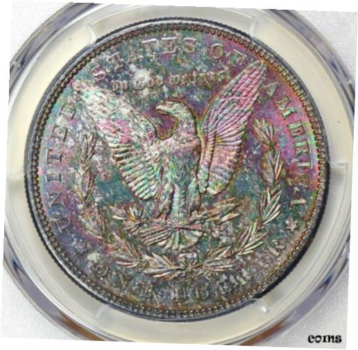 アンティークコイン コイン 金貨 銀貨 [送料無料] 1880-S PCGS MS66 Confetti Rainbow Toned Morgan Dollar Semi-PL Cameo Obverse PQ