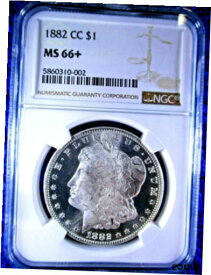 【極美品/品質保証書付】 アンティークコイン 硬貨 1882 CC MORGAN DOLLAR NGC Ms66+ ULTRA RARE VAM 5 DEEP CAMEOS LOOKS PL NGC PQ+ [送料無料] #oot-wr-010943-867