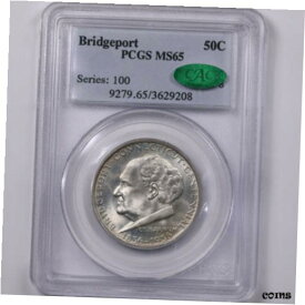 【極美品/品質保証書付】 アンティークコイン コイン 金貨 銀貨 [送料無料] 1936 Bridgeport 50C PCGS CAC Certified MS65 US Silver Half Dollar Commemorative