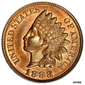 【極美品/品質保証書付】 アンティークコイン コイン 金貨 銀貨 [送料無料] 1888 1C Indian Cent PCGS MS64RB (PHOTO SEAL)