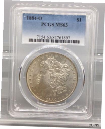 アンティークコイン 銀貨 1884 O Morgan Silver Dollar PCGS MS 63 [送料無料] #sot-wr-010998-1468 0