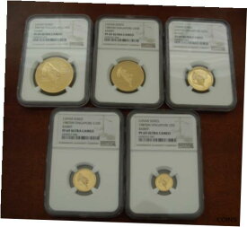 【極美品/品質保証書付】 アンティークコイン 金貨 Singapore 1987SM Gold 1.9 oz 5 Coin Full PROOF Set All Coins NGC PF69UC Rabbit [送料無料] #gct-wr-011000-8566