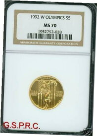 【極美品/品質保証書付】 アンティークコイン コイン 金貨 銀貨 [送料無料] 1992-W $5 NGC MS-70 OLYMPICS RUNNER GOLD COIN MS70 !!!!