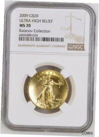 【極美品/品質保証書付】 アンティークコイン 金貨 MS70 2009 $20 Gold Eagle - Ultra High Relief - Graded NGC [送料無料] #got-wr-011000-2821