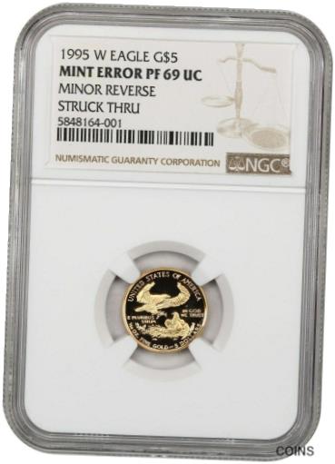 アンティークコイン コイン 金貨 銀貨 [送料無料] 1995-W Gold Eagle $5 NGC PR 69 UCAM - Proof American Gold Eagleのサムネイル