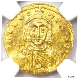 【極美品/品質保証書付】 アンティークコイン コイン 金貨 銀貨 [送料無料] Leo III Gold AV Solidus Gold Byzantine Coin 717-740 AD - Certified NGC MS (UNC)