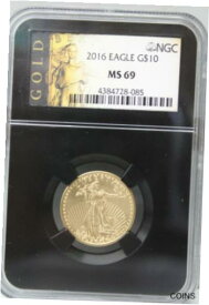 【極美品/品質保証書付】 アンティークコイン コイン 金貨 銀貨 [送料無料] 2016 $10 1/4-Ounce Gold Eagle NGC MS69 Coin Sealed