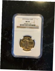 【極美品/品質保証書付】 アンティークコイン コイン 金貨 銀貨 [送料無料] 2010 American Gold Eagle 1/2oz *GOLD PRICES RISING* Graded Perfect by NGC MS70