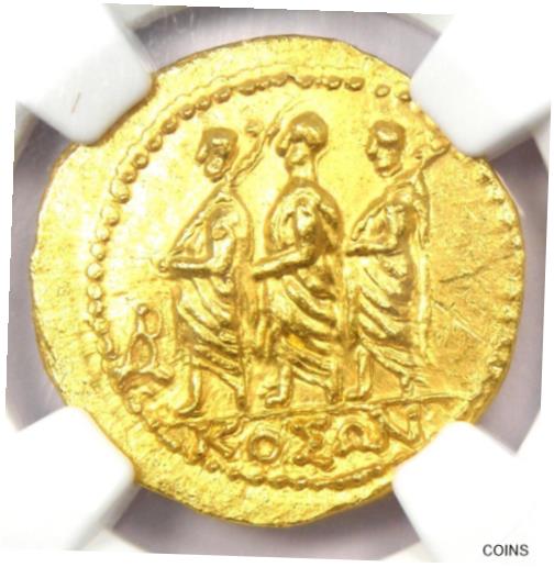 【極美品/品質保証書付】 アンティークコイン 金貨 Brutus Coson Gold AV Stater Roman Coin 54 BC - NGC MS (UNC) - 5/5 Strike! [送料無料] #gct-wr-011000-5203：金銀プラチナ ワールドリソース