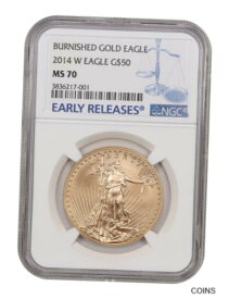 【極美品/品質保証書付】 アンティークコイン 金貨 2014-W Gold Eagle $50 NGC MS70 (Burnished) - Special Strike American Gold Eagle [送料無料] #got-wr-011000-5684
