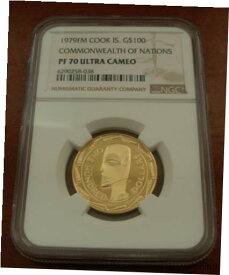 【極美品/品質保証書付】 アンティークコイン コイン 金貨 銀貨 [送料無料] Cook Islands 1979 Gold $100 NGC PF70UC Commonwealth of Nations