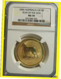 【極美品/品質保証書付】 アンティークコイン 金貨 2006 GOLD AUSTRALIA $100 SERIES 1 LUNAR YEAR OF THE DOG 1 OZ NGC MS 70 [送料無料] #got-wr-011004-1278