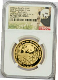 【極美品/品質保証書付】 アンティークコイン 金貨 2015 Gold Panda 1 oz. Bao Bao Smithsonian Institution NGC PF70 Ultra Cameo [送料無料] #got-wr-011004-592