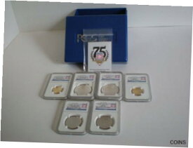 【極美品/品質保証書付】 アンティークコイン 2014 BASEBALL HOF 6 COIN COLLECTION-GOLD,SILVER,CLAD NGC 70 EARLY RELEASES+BONUS [送料無料] #cct-wr-011004-7123