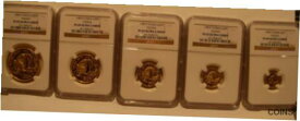 【極美品/品質保証書付】 アンティークコイン 金貨 China 1987P Gold 5 Coin Full PROOF Panda Set All Coins NGC PF69UC [送料無料] #gct-wr-011004-7410