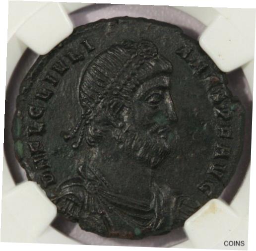  アンティークコイン コイン 金貨 銀貨  [送料無料] 360-363 AD Roman Empire BI Majorina Julian II NGC Ch XF B-1