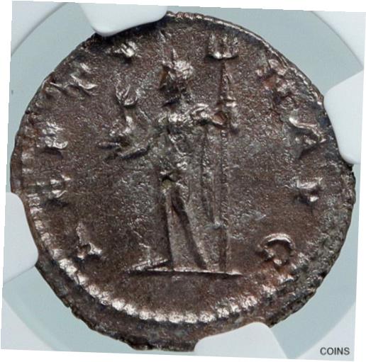 【極美品/品質保証書付】 アンティークコイン コイン 金貨 銀貨 [送料無料] CLAUDIUS II Gothicus Authentic Ancient 268AD Roman Coin NEPTUNE NGC i88361：金銀プラチナ ワールドリソース