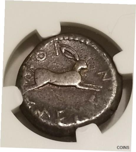【極美品/品質保証書付】 アンティークコイン コイン 金貨 銀貨 [送料無料] Sicily, Messana Tetradrachm 480-456 BC NGC Fine Ancient Silver Coin：金銀プラチナ ワールドリソース