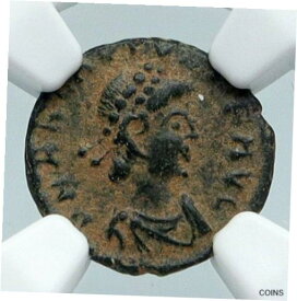 【極美品/品質保証書付】 アンティークコイン コイン 金貨 銀貨 [送料無料] ARCADIUS 388AD OLD Ancient VINTAGE Roman Coin VICTORY Angel Captive NGC i89534