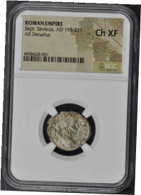 【極美品/品質保証書付】 アンティークコイン コイン 金貨 銀貨 [送料無料] Sept. Severus, AD 193-211 ROMAN EMPIRE AR Denarius NGC XF45
