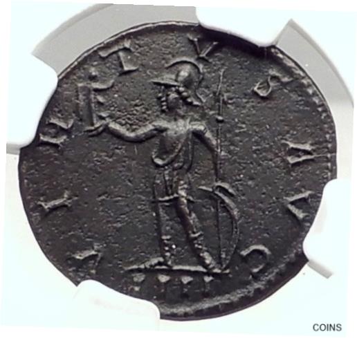 アンティークコイン コイン 金貨 銀貨 [送料無料] PROBUS Genuine 278AD Lugdunum Authentic Ancient Roman Coin VIRTUS NGC i72905