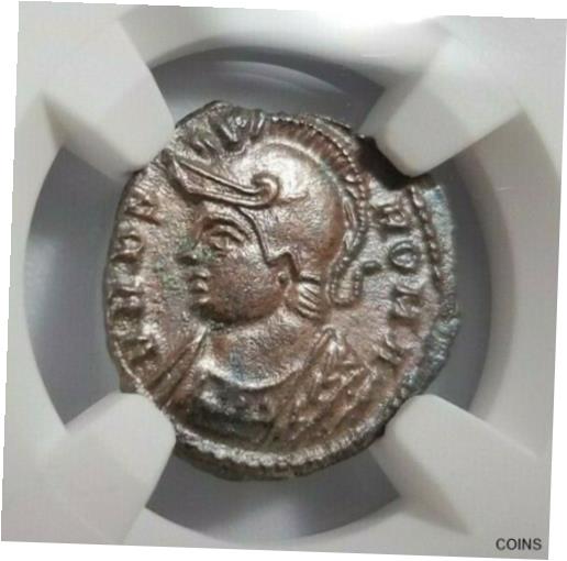 アンティークコイン コイン 金貨 銀貨 [送料無料] She-Wolf Twins Constantine NGC XF Roman Empire Nummus Remus Romulus Epfig Hoardのサムネイル