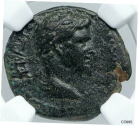 【極美品/品質保証書付】 アンティークコイン コイン 金貨 銀貨 [送料無料] APAMEIA in PHRYGIA 27BC Ancient Roman Coin of Augustus ARTEMIS Statue NGC i89153