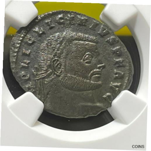 アンティークコイン コイン 金貨 銀貨 [送料無料] ROMAN EMPIRE LICINIUS 1 AD 308-324 BI REDUCED NUMMUS SISCIA NGC ANCIENT XF(003)のサムネイル