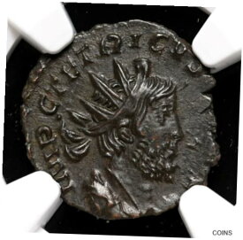 【極美品/品質保証書付】 アンティークコイン 硬貨 Tetricus I. Romano-Gallic Emperor, AD 271-274. Antoninianus, NGC Ch XF [送料無料] #oot-wr-011042-54