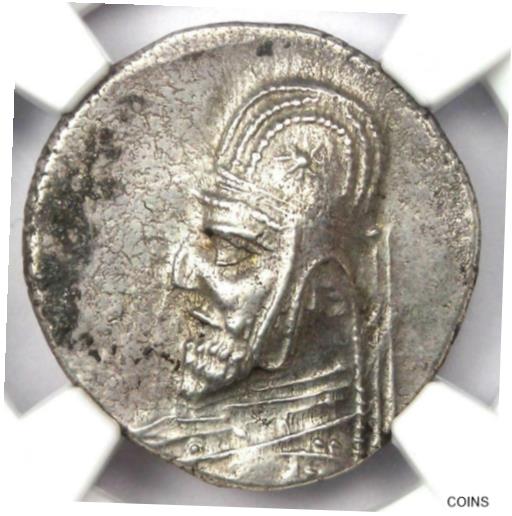 アンティークコイン コイン 金貨 銀貨 [送料無料] Parthian Kingdom Mithradates III AR Drachm Coin 87-80 BC - Certified NGC XF (EF)
