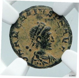 【極美品/品質保証書付】 アンティークコイン コイン 金貨 銀貨 [送料無料] ARCADIUS 388AD OLD Ancient VINTAGE Roman Coin VICTORY Angel Captive NGC i89538