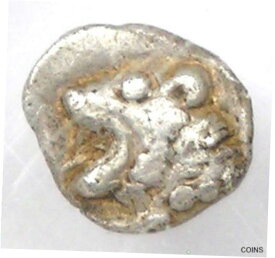 【極美品/品質保証書付】 アンティークコイン コイン 金貨 銀貨 [送料無料] Western Asia Minor Lion AR Tetartemorion Silver Coin 400 BC - NGC Choice VF