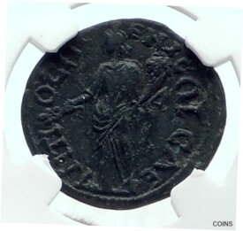 【極美品/品質保証書付】 アンティークコイン コイン 金貨 銀貨 [送料無料] SEPTIMIUS SEVERUS Authentic Ancient Antioch Pisidia Roman Coin TYCHE NGC i80380