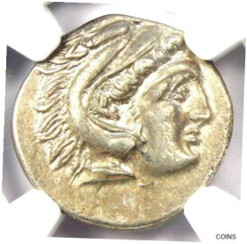 【極美品/品質保証書付】 アンティークコイン コイン 金貨 銀貨 [送料無料] Alexander the Great AR Drachm Zeus Greek Macedon Coin 336-323 BC - NGC Choice VF