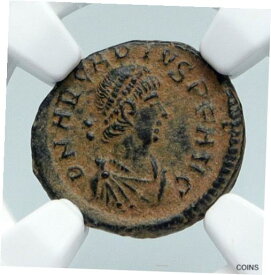 【極美品/品質保証書付】 アンティークコイン コイン 金貨 銀貨 [送料無料] ARCADIUS 388AD OLD Ancient VINTAGE Roman Coin VICTORY Angel Captive NGC i89537