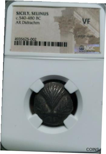 独特な店 アンティークコイン 銀貨 Sicily Selinus c.540-480 BC
