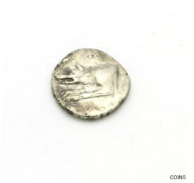 【極美品/品質保証書付】 アンティークコイン コイン 金貨 銀貨 [送料無料] ARGOS in ARGOLIS 125 BC Silver Triobol Ancient Silver coin Greek WOLF NGC XF