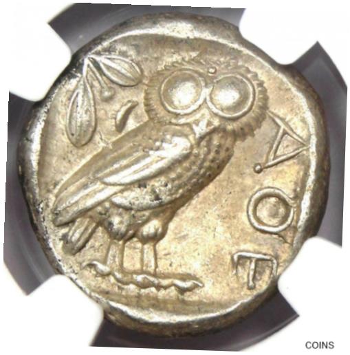 【極美品/品質保証書付】 アンティークコイン コイン 金貨 銀貨 [送料無料] Athens Athena Owl Tetradrachm Coin (440-404 BC) - NGC Choice XF - 5/5 Strike!：金銀プラチナ ワールドリソース