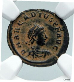 【極美品/品質保証書付】 アンティークコイン コイン 金貨 銀貨 [送料無料] ARCADIUS 388AD OLD Ancient VINTAGE Roman Coin VICTORY Angel Captive NGC i89540