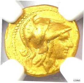 【極美品/品質保証書付】 アンティークコイン 金貨 Alexander the Great III AV Quarter Stater Gold Coin 336-323 BC. Certified NGC VF [送料無料] #gct-wr-011045-4136
