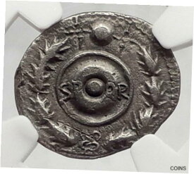 【極美品/品質保証書付】 アンティークコイン 銀貨 Galba Supporter VINDEX SPAIN Roman Civil War vs NERO 68AD Silver Coin NGC i61204 [送料無料] #sct-wr-011045-443