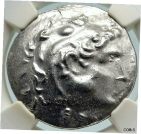 【極美品/品質保証書付】 アンティークコイン 銀貨 KABYLE KAVAROS THRACE King Silver Tetradrachm Greek Coin HERCULES NGC i86652 [送料無料] #sct-wr-011045-4639