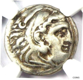 【極美品/品質保証書付】 アンティークコイン コイン 金貨 銀貨 [送料無料] Alexander the Great AR Drachm Zeus Greek Macedon Coin 336-323 BC - NGC Choice VF