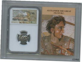 【極美品/品質保証書付】 アンティークコイン コイン 金貨 銀貨 [送料無料] Alexander III The Great 336-323 BC Posthumous Drachm NGC VG 10 Story Vault