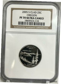 【極美品/品質保証書付】 アンティークコイン コイン 金貨 銀貨 [送料無料] 2005 S Oregon Proof State Quarter NGC PF70 Ultra Cameo Registry Coin 25C