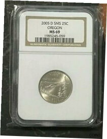 【極美品/品質保証書付】 アンティークコイン コイン 金貨 銀貨 [送料無料] 2005 D SMS OREGON 25C NGC Grade MS 69 1985245-059