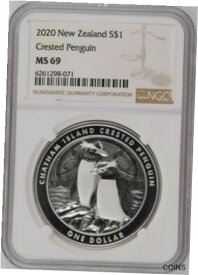 【極美品/品質保証書付】 アンティークコイン 硬貨 2020 New Zealand $1 - Chatham Island Crested Penguin - NGC MS69 [送料無料] #oot-wr-011093-1466