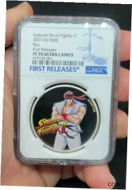 【極美品/品質保証書付】 アンティークコイン コイン 金貨 銀貨 [送料無料] 2021 Capcom Street Fighter II - Ryu NGC PF70UCAM Early Release