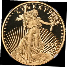 【極美品/品質保証書付】 アンティークコイン 金貨 2021-W Gold American Eagle $50 Type 2 NGC PF70 Ultra Cameo Brown Label [送料無料] #got-wr-011095-3594